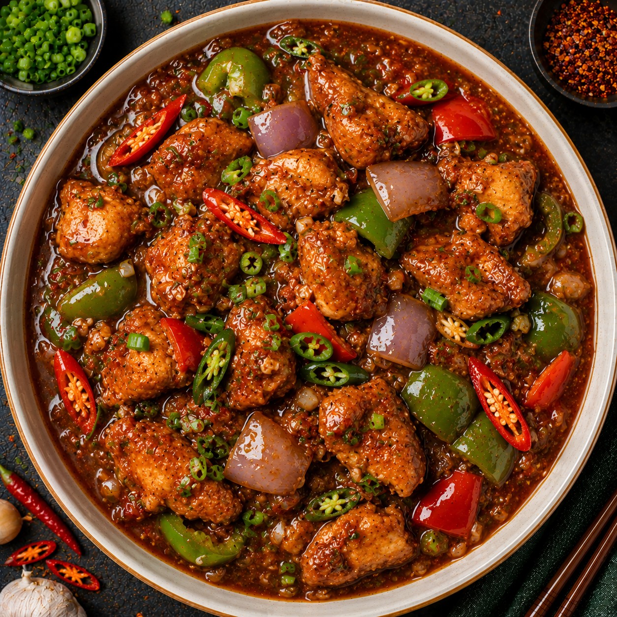 Chilli Chicken (Gravy)
